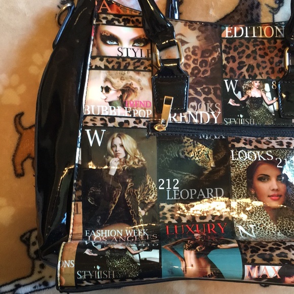 Amazing, unique vintage patent handbag/tote ๐ from the 1980โs! - Picture 6 of 16